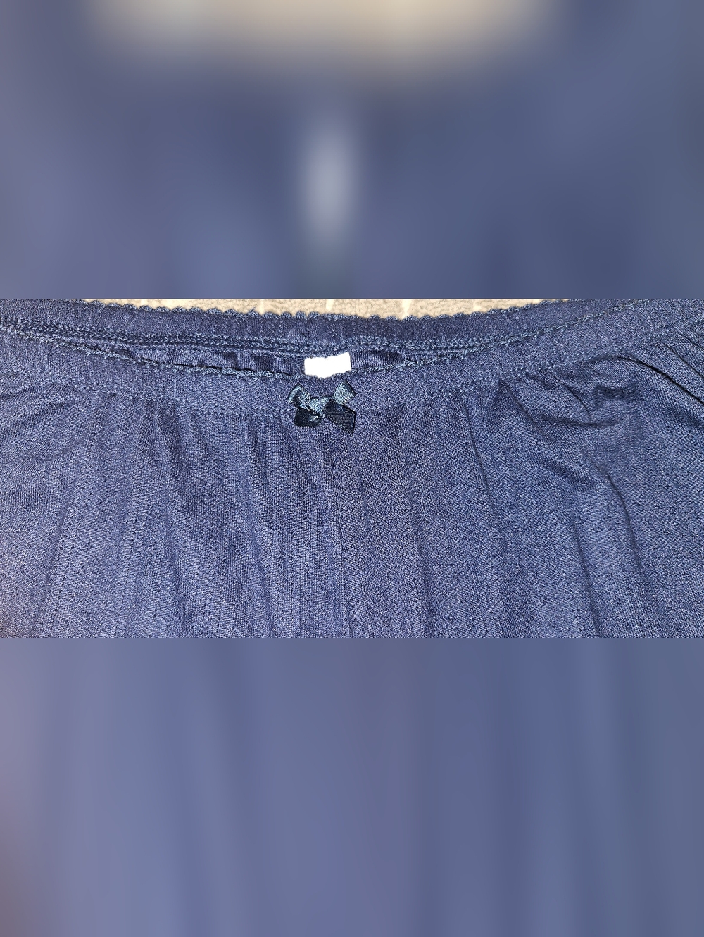 Auden Women’s Plus Size Navy Short Sleeve Pajama Set - Picture 6 of 7